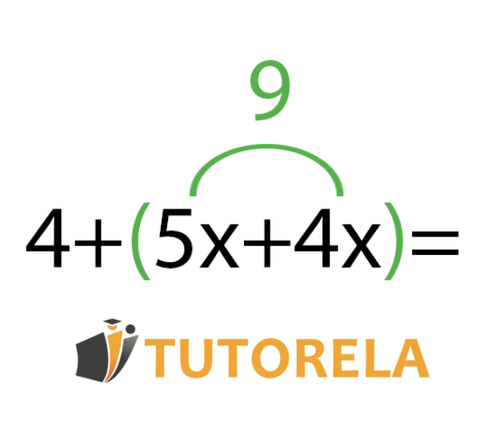 Acorde con la propiedad conmutativa podemos cambiar el X4 y el 4